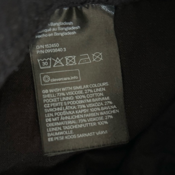 H&M Linen blend paper bag shorts - Picture 5 of 7